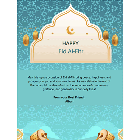 Eid Al-Fitr Lanterns eCard